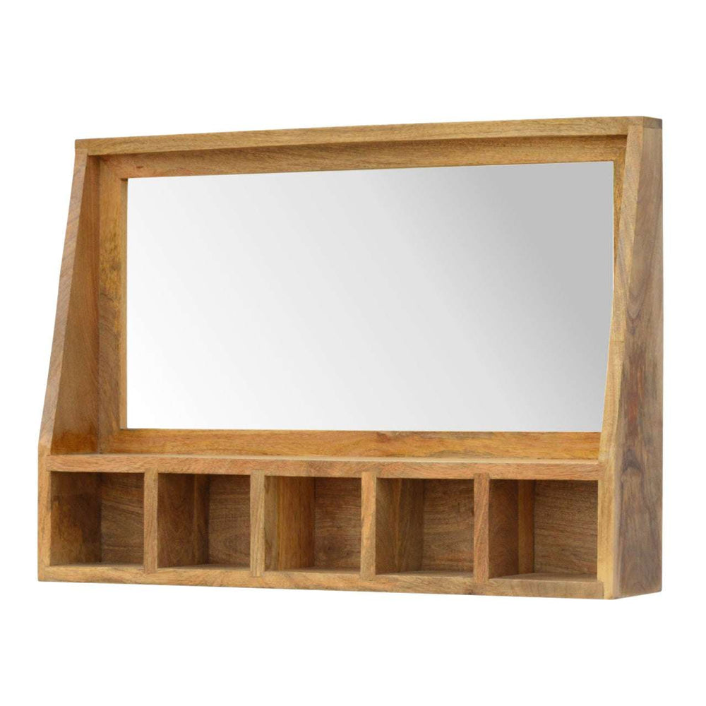 5 Slot Floating Unit with Mirror - Smiddy Furniture