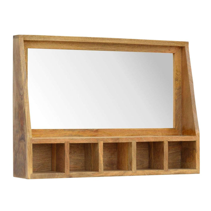 5 Slot Floating Unit with Mirror - Smiddy Furniture