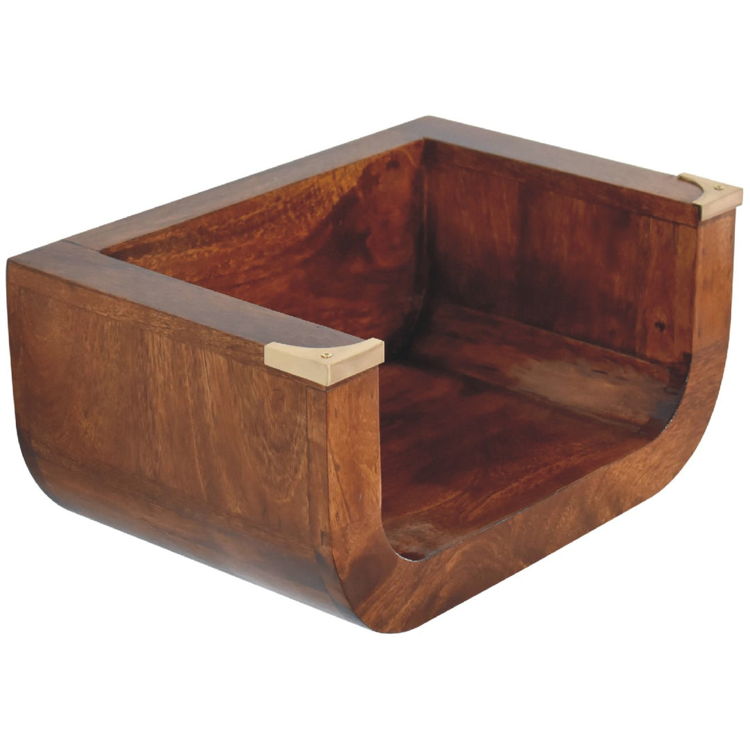 Indira Chestnut Floating Bedside-Smiddy Furniture