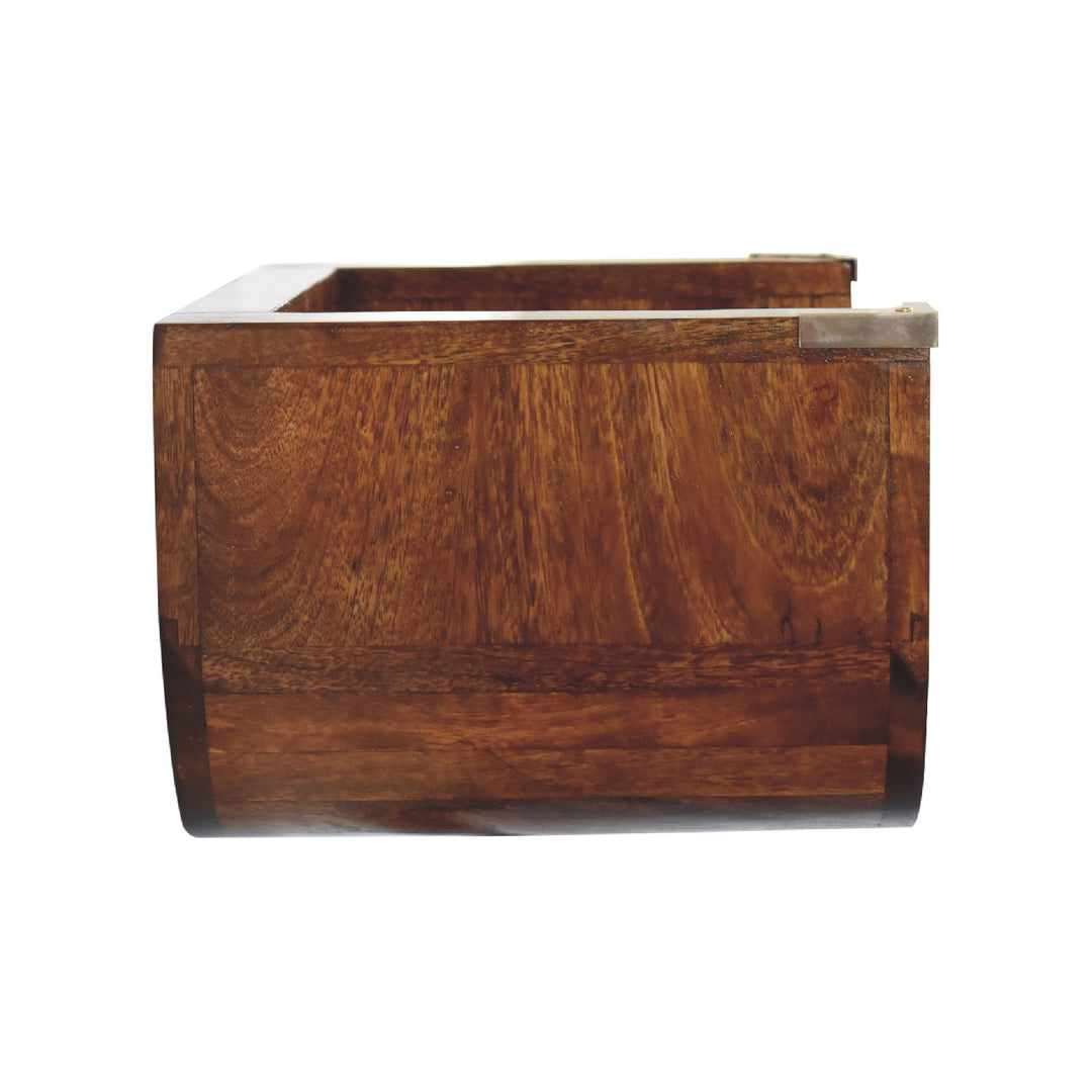 Indira Chestnut Floating Bedside-Smiddy Furniture