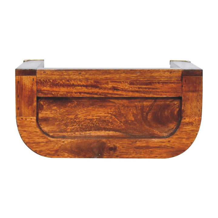 Indira Chestnut Floating Bedside-Smiddy Furniture
