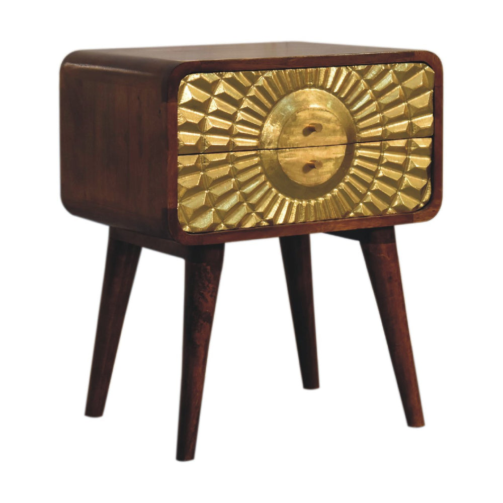 Eden Curved Bedside-Smiddy Furniture