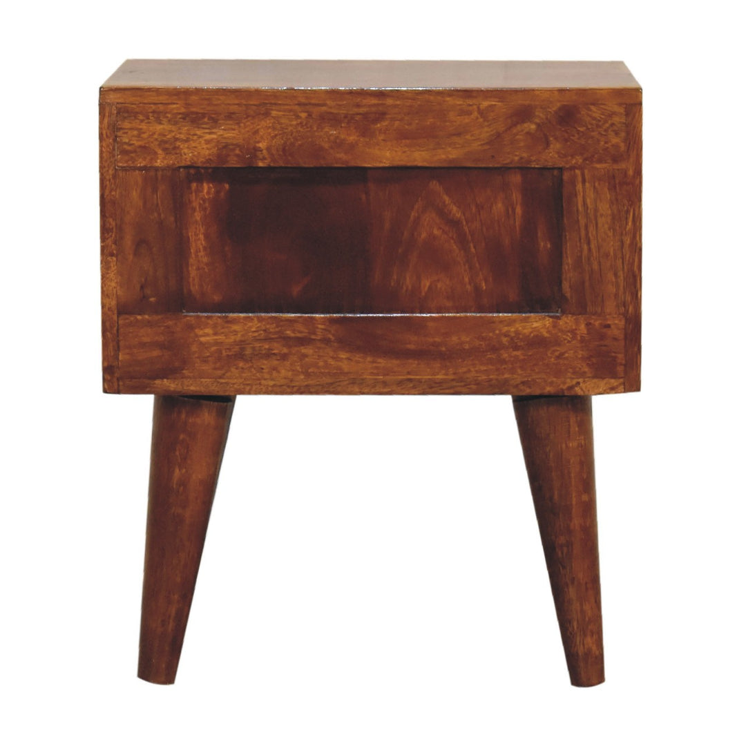 Mini Chestnut Modern Bedside-Smiddy Furniture