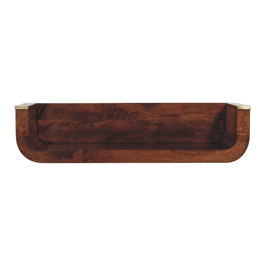 Indira Chestnut Floating Console - Smiddy Furniture