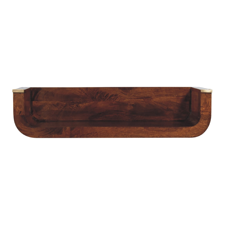 Indira Chestnut Floating Console - Smiddy Furniture