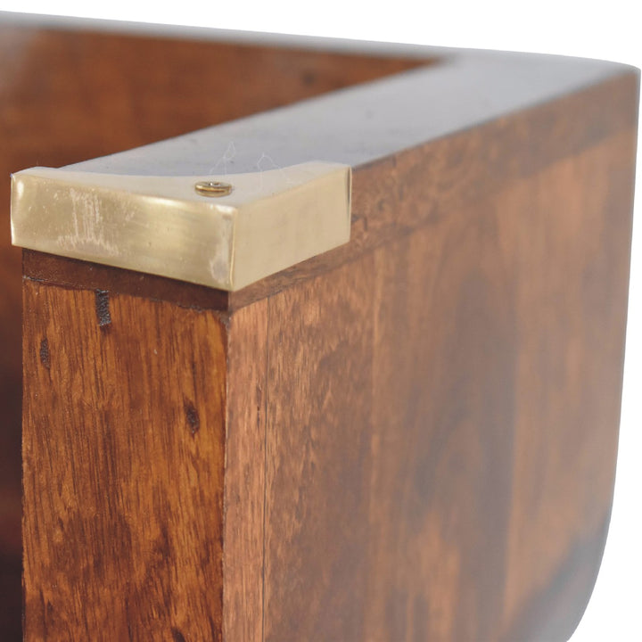 Indira Chestnut Floating Console - Smiddy Furniture