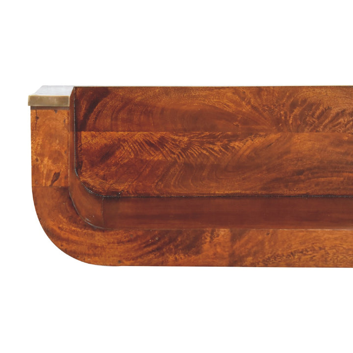 Indira Chestnut Floating Console - Smiddy Furniture