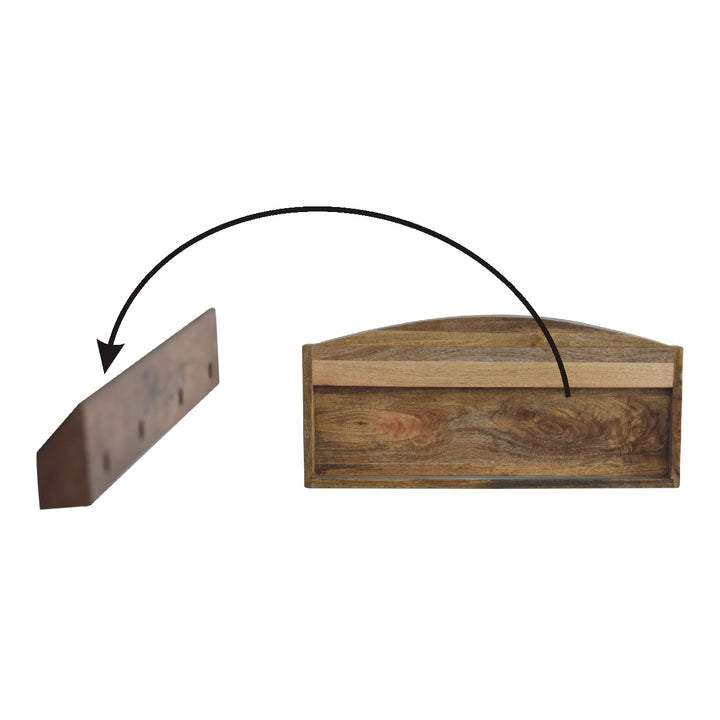 Larissa Open Wall Mounted Shelf-Smiddy Furniture