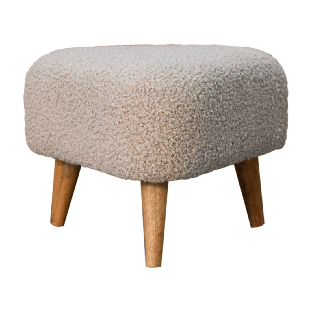 Mud Boucle Triangle Footstool - Smiddy Furniture