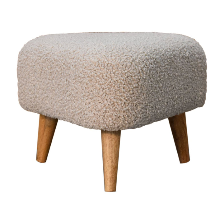 Mud Boucle Triangle Footstool - Smiddy Furniture