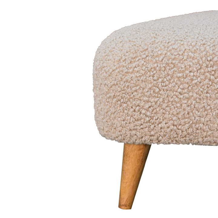 Mud Boucle Triangle Footstool - Smiddy Furniture