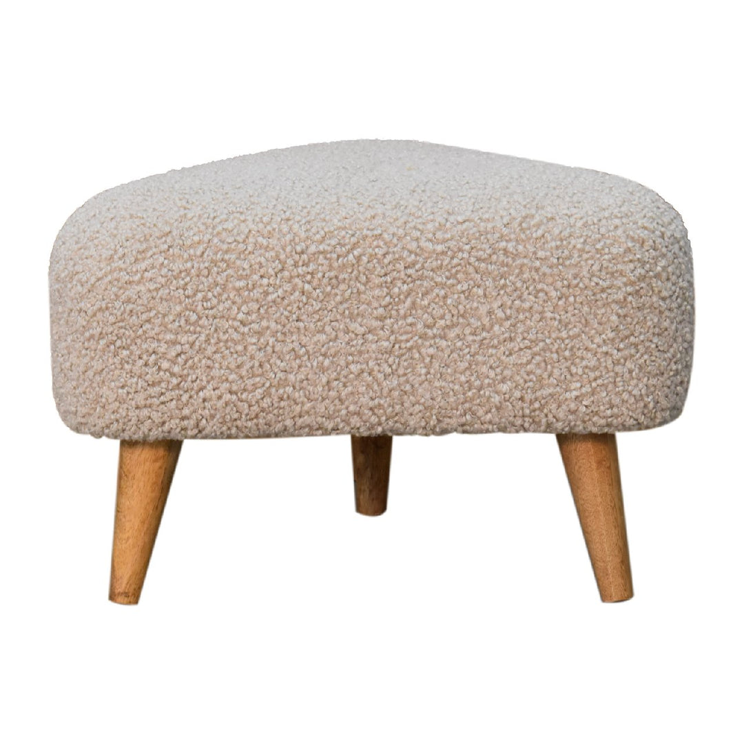 Mud Boucle Triangle Footstool - Smiddy Furniture