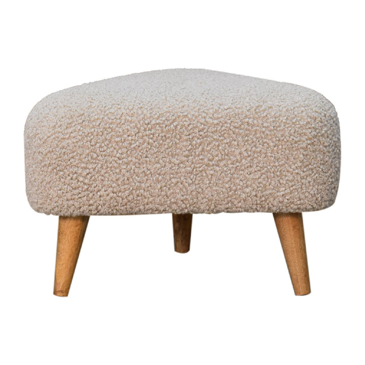 Mud Boucle Triangle Footstool - Smiddy Furniture