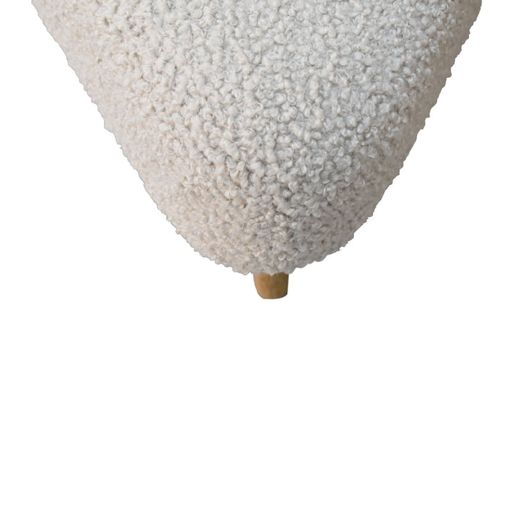 Mud Boucle Triangle Footstool - Smiddy Furniture
