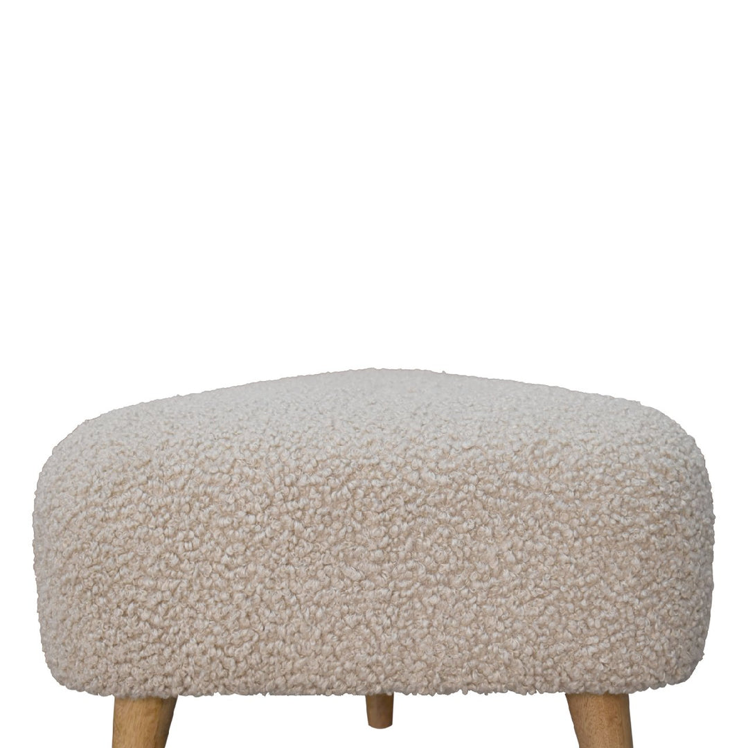 Mud Boucle Triangle Footstool - Smiddy Furniture