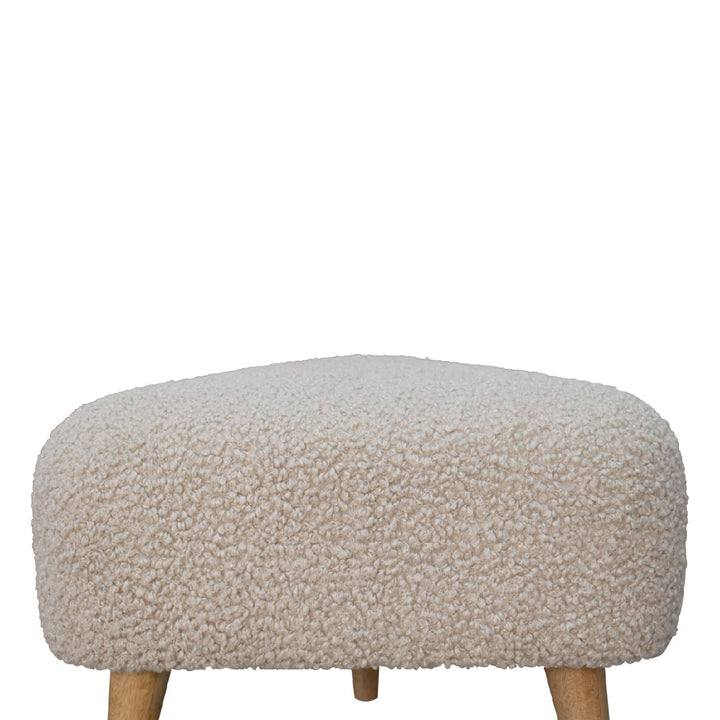 Mud Boucle Triangle Footstool - Smiddy Furniture