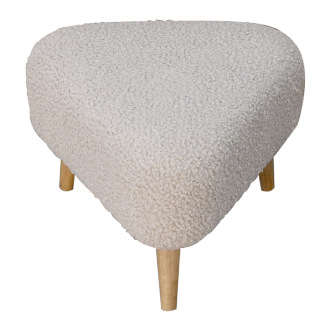 Mud Boucle Triangle Footstool - Smiddy Furniture