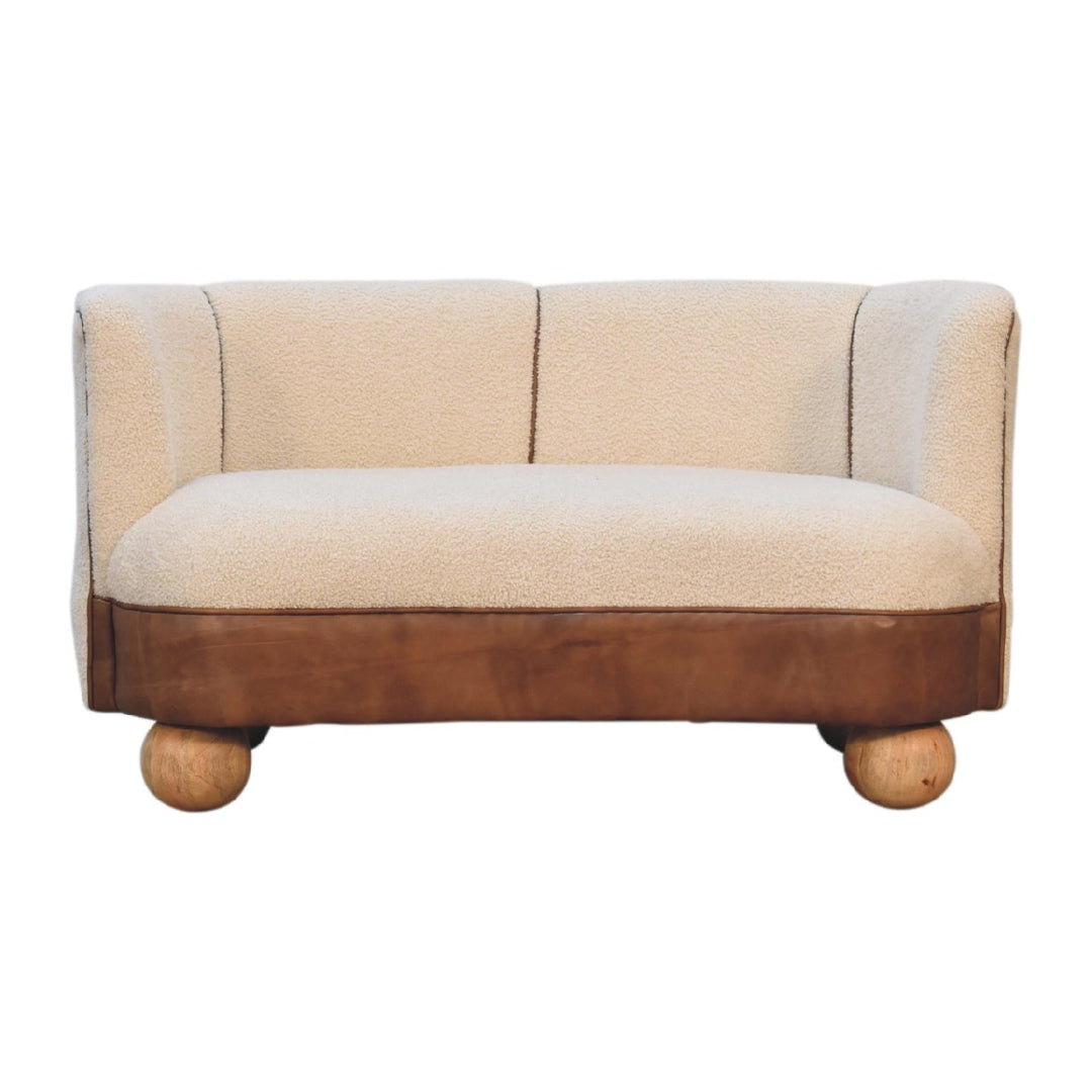 Boucle Cream Buffalo Small Sofa - Smiddy Furniture