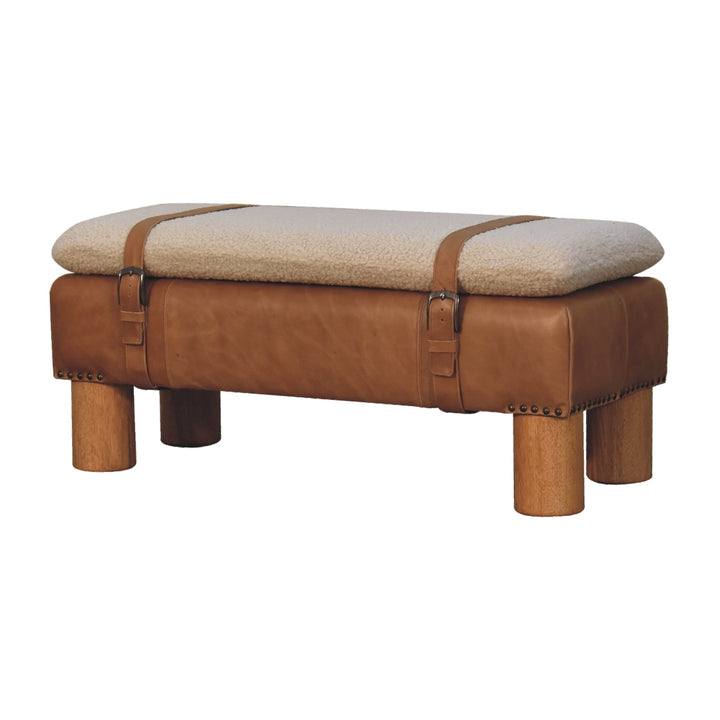 Strapped Cylinder Bench - Smiddy Furniture