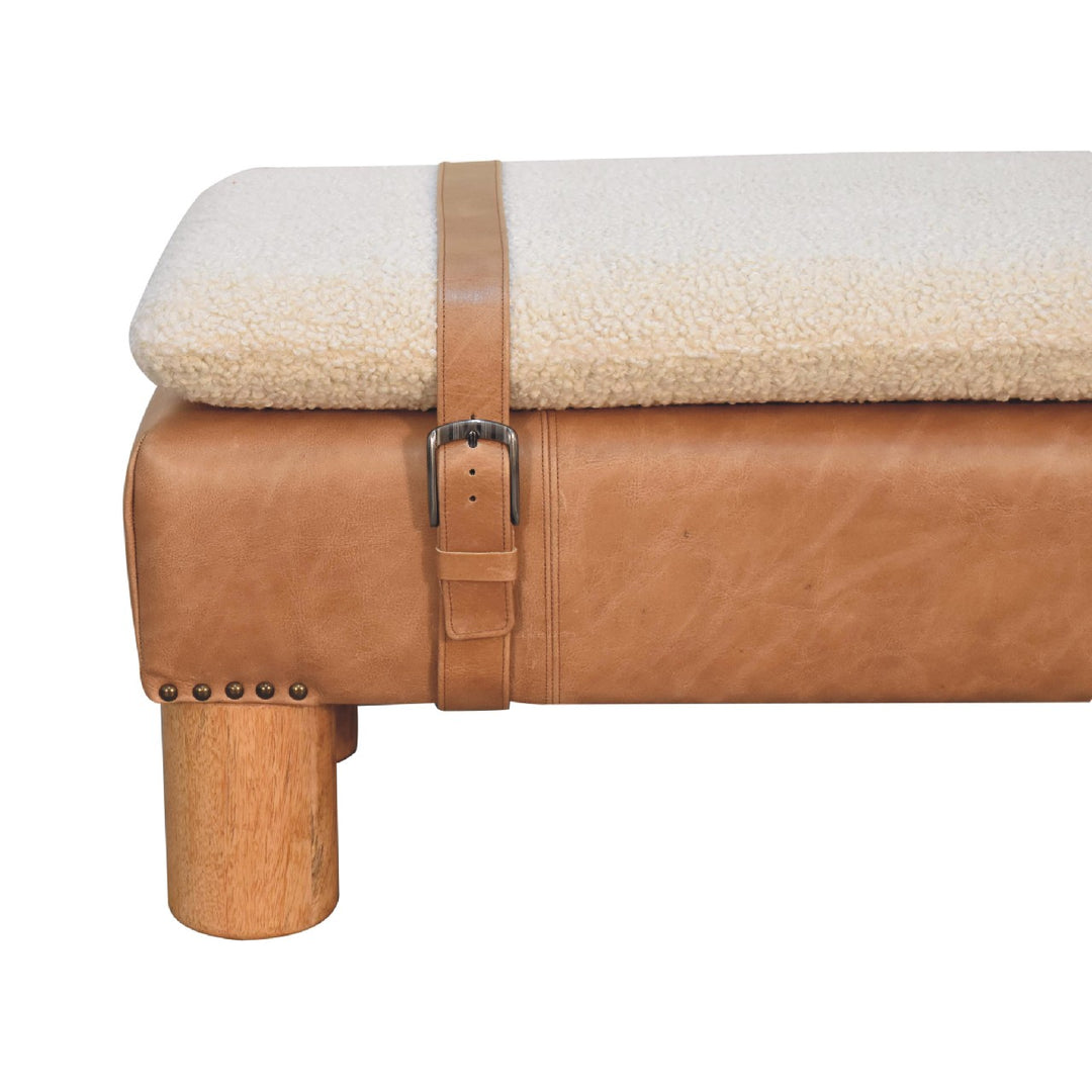 Strapped Cylinder Bench - Smiddy Furniture