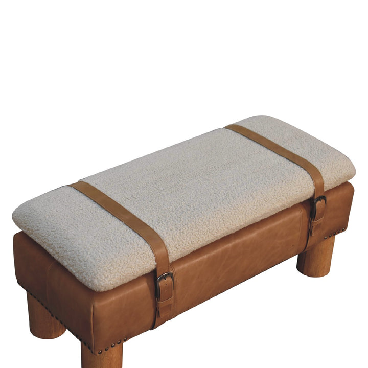 Strapped Cylinder Bench - Smiddy Furniture