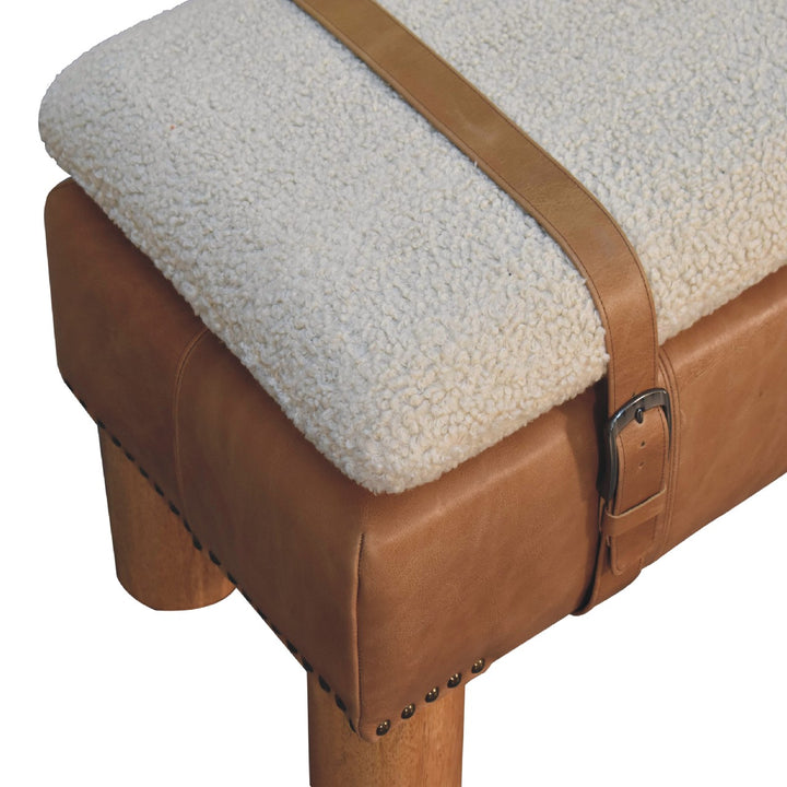 Strapped Cylinder Bench - Smiddy Furniture