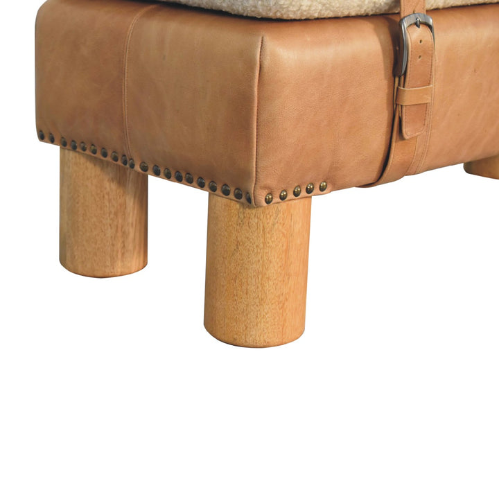 Strapped Cylinder Bench - Smiddy Furniture