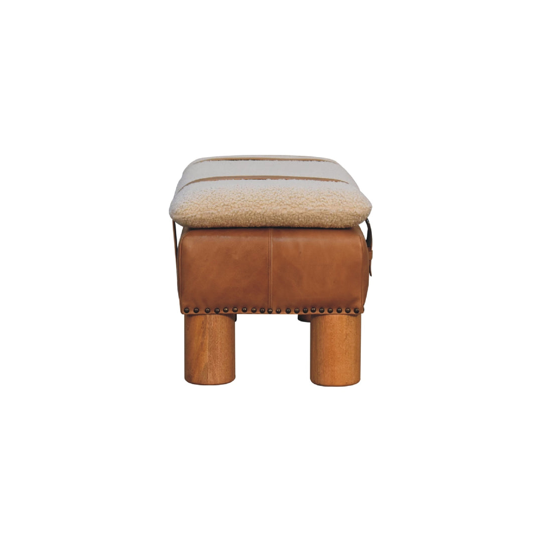 Strapped Cylinder Bench - Smiddy Furniture