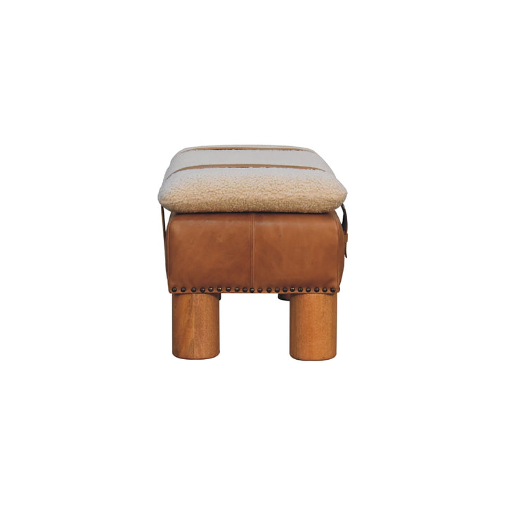 Strapped Cylinder Bench - Smiddy Furniture
