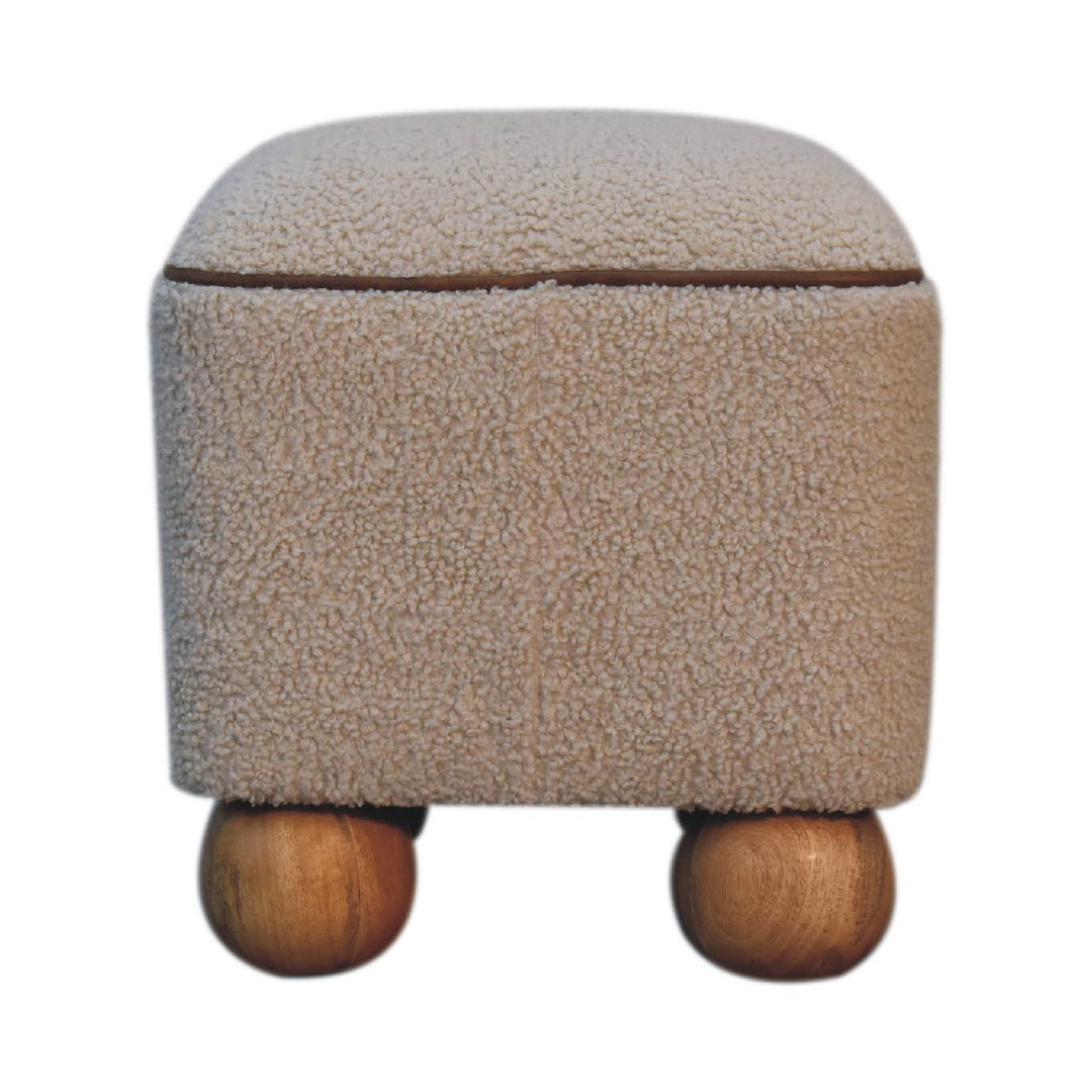 Serenity Footstool with Ball Feet - Smiddy Furniture