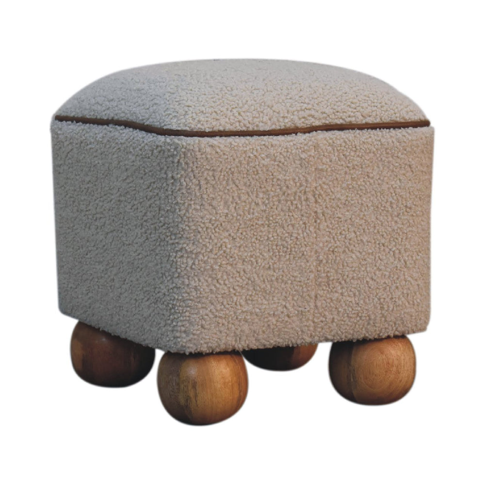 Serenity Footstool with Ball Feet - Smiddy Furniture