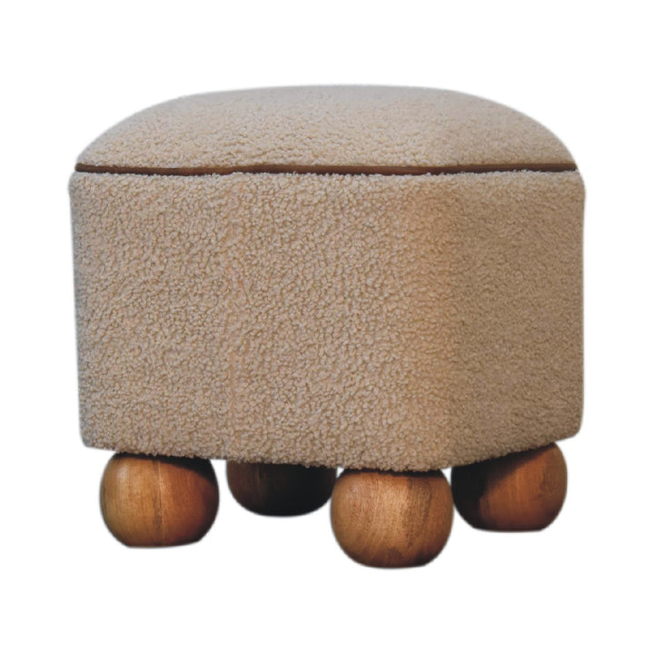 Serenity Footstool with Ball Feet-Smiddy Furniture