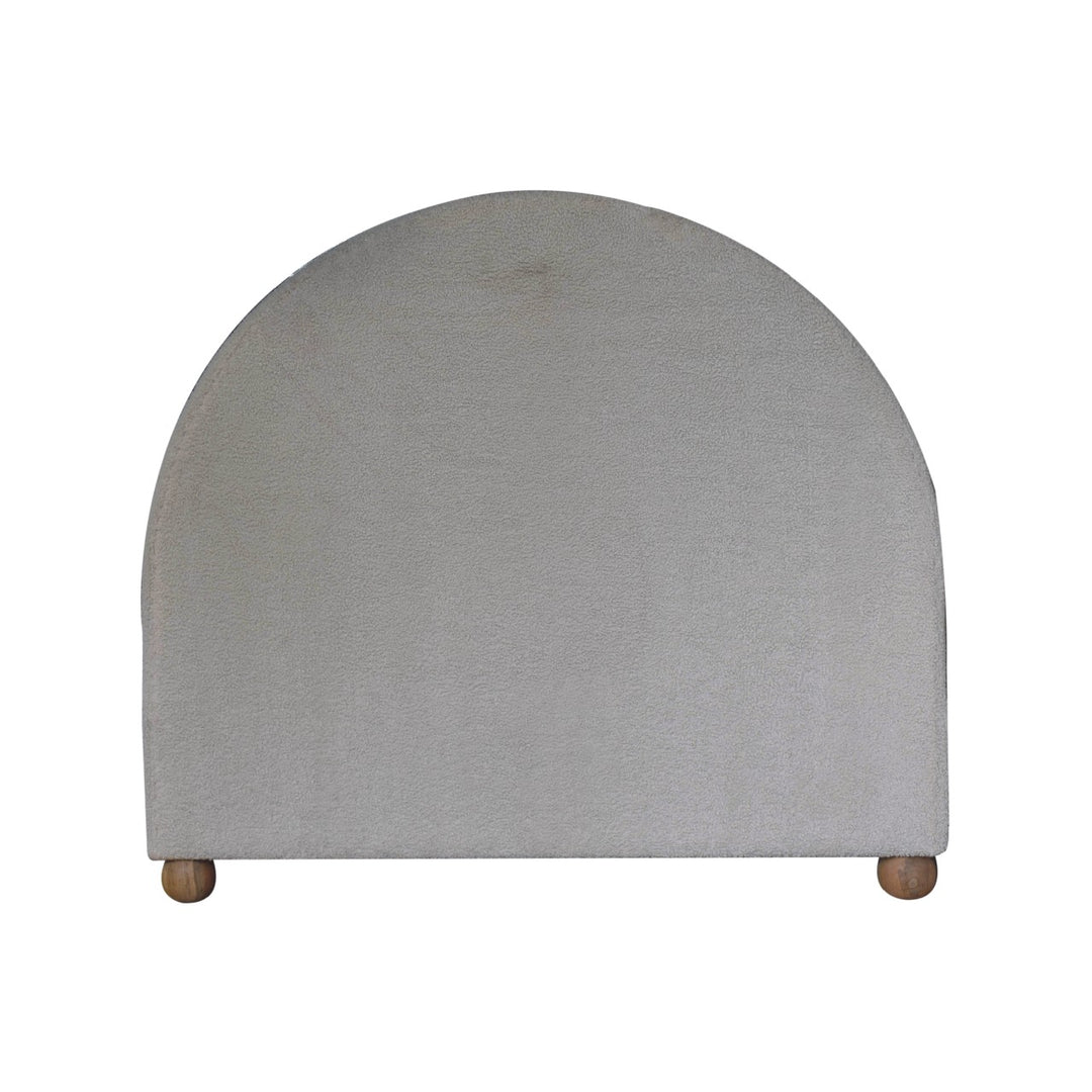 Cream Boucle Double Bed - Smiddy Furniture