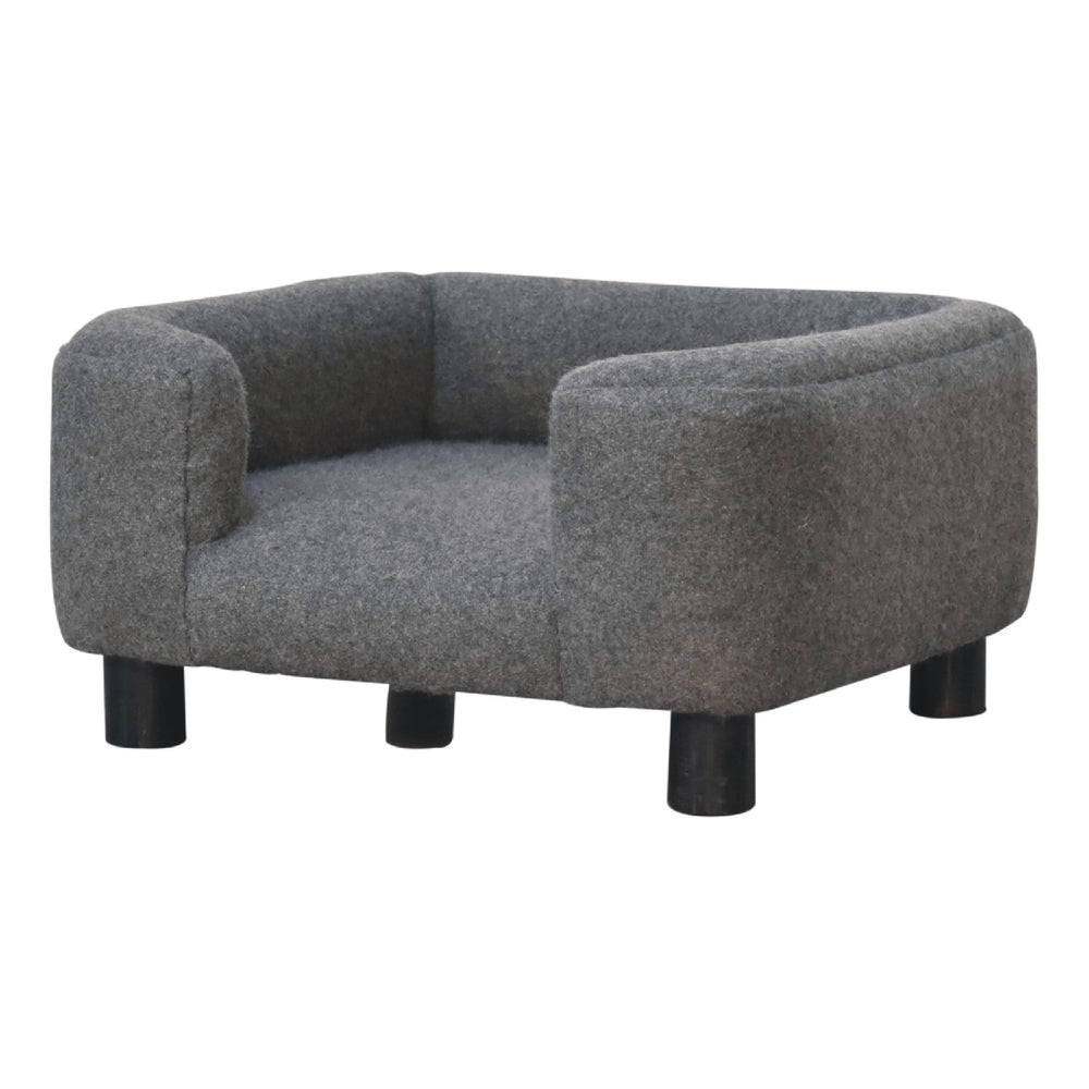 Mini Battleship Tweed Pet Sofa Bed-Smiddy Furniture