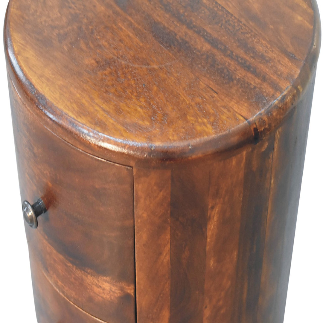 Chestnut Drum Chest - Smiddy Furniture