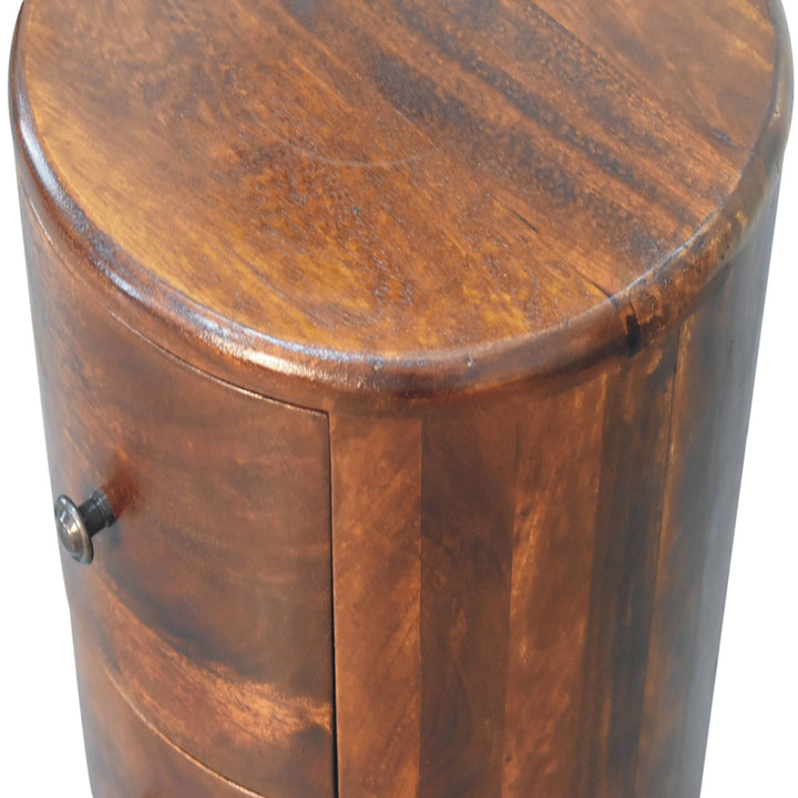 Chestnut Drum Chest - Smiddy Furniture
