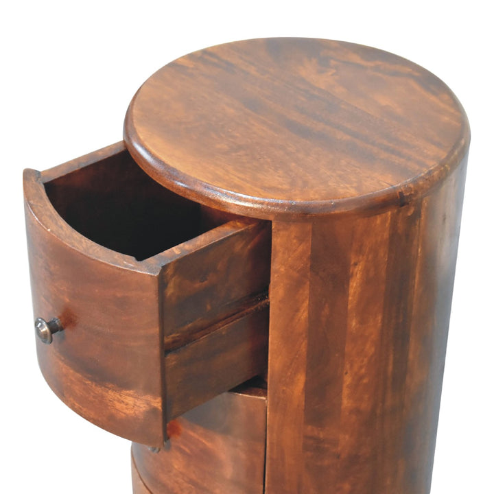 Chestnut Drum Chest - Smiddy Furniture