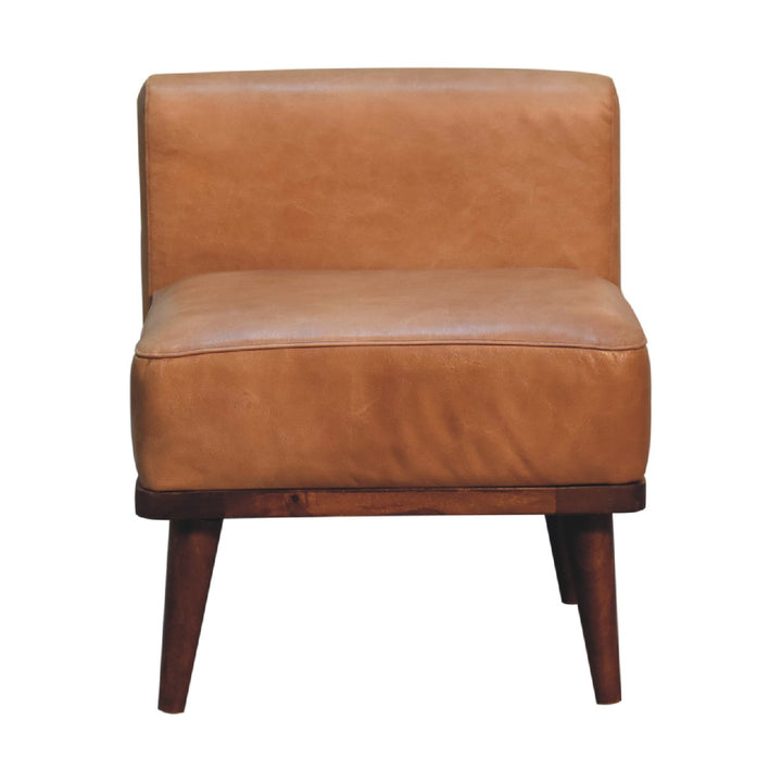 Tan Buffalo Backrest Footstool - Smiddy Furniture