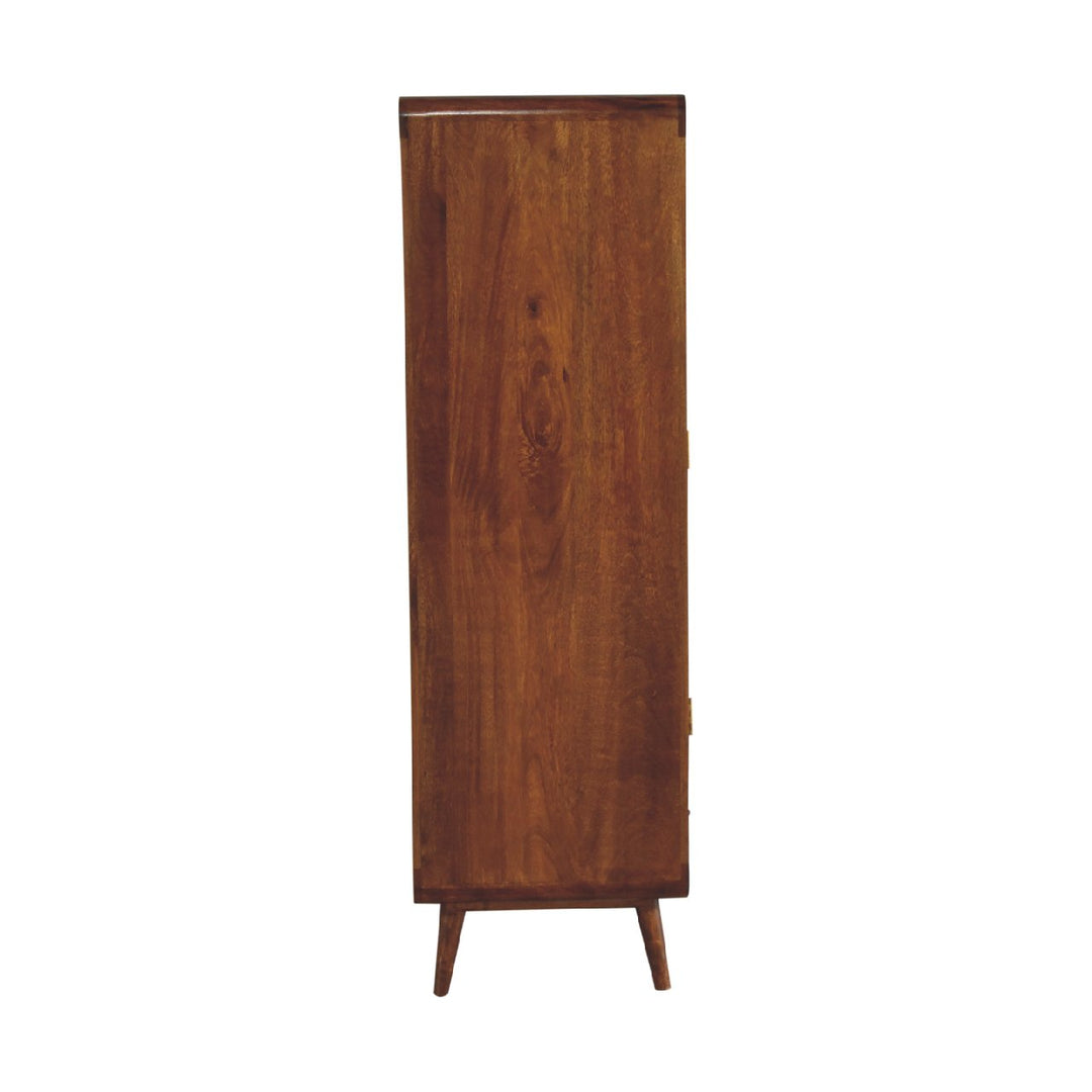 Curved Chestnut Wardrobe-Smiddy Furniture