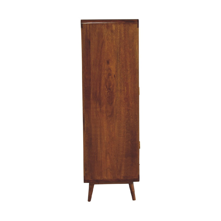 Curved Chestnut Wardrobe-Smiddy Furniture