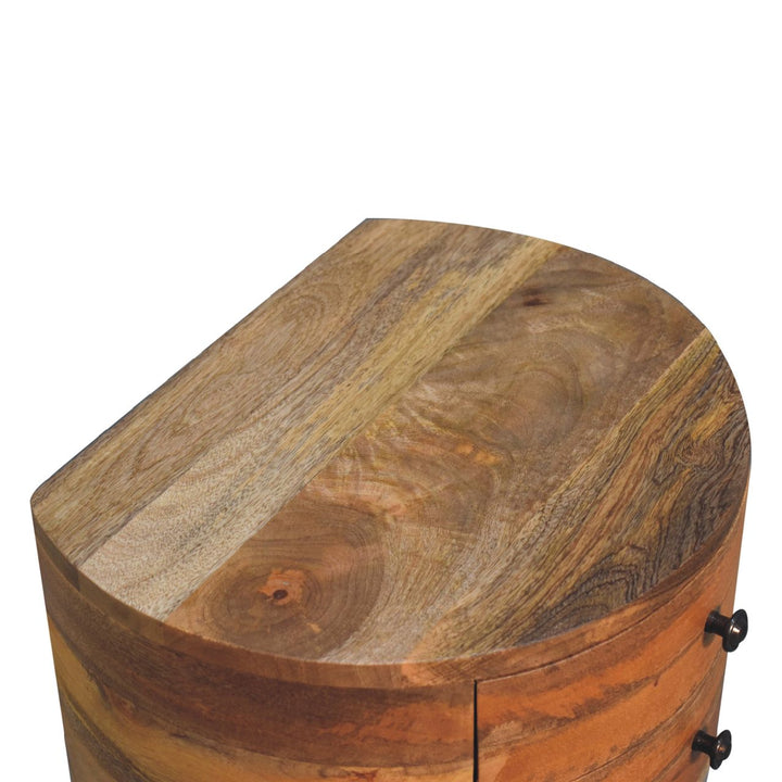 Odyssey Oak-ish Tripod Bedside-Smiddy Furniture