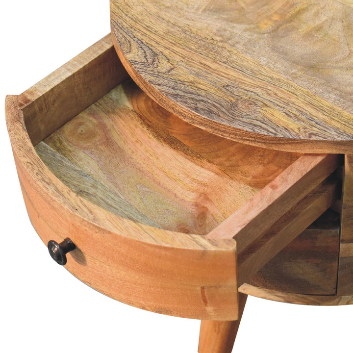 Odyssey Oak-ish Tripod Bedside-Smiddy Furniture