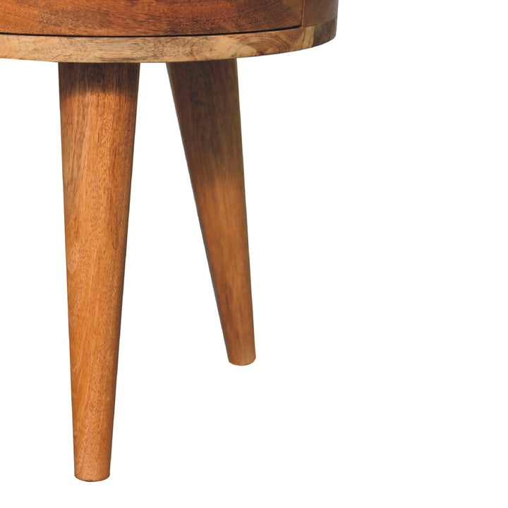 Odyssey Oak-ish Tripod Bedside-Smiddy Furniture