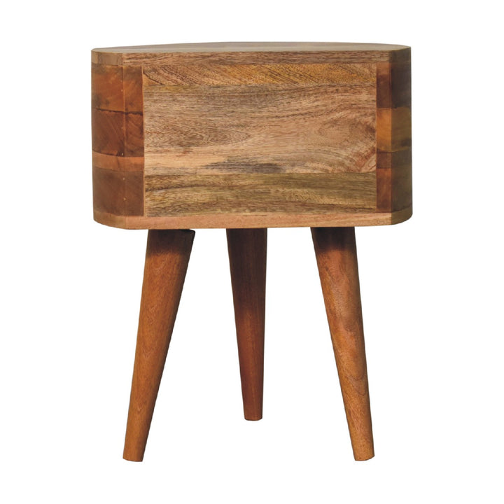 Odyssey Oak-ish Tripod Bedside-Smiddy Furniture