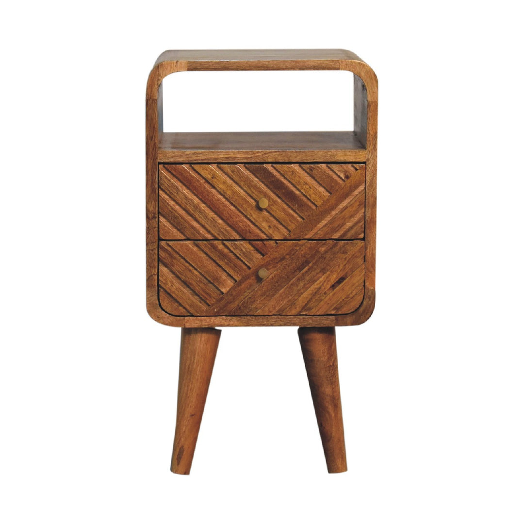 Mini Lille Curved Bedside-Smiddy Furniture