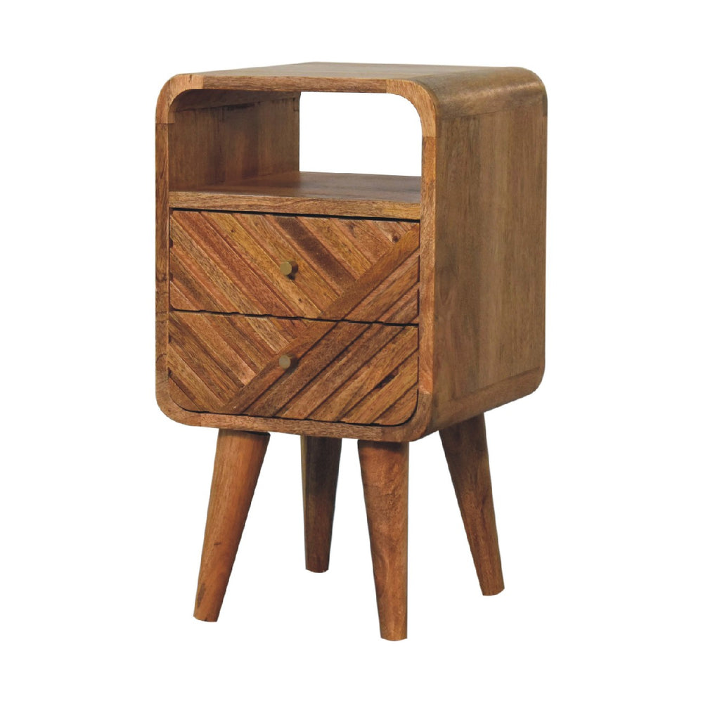 Mini Lille Curved Bedside-Smiddy Furniture