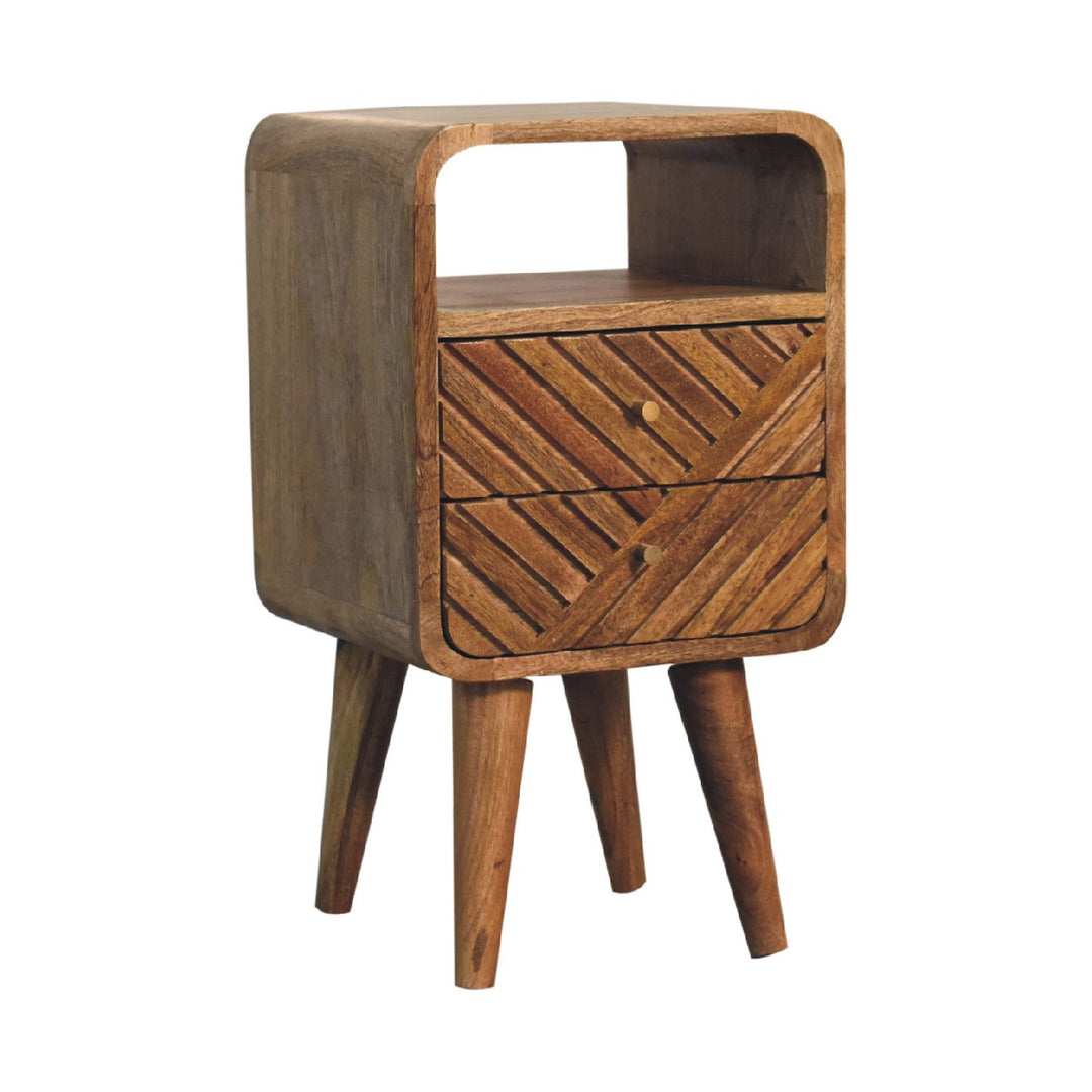 Mini Lille Curved Bedside-Smiddy Furniture