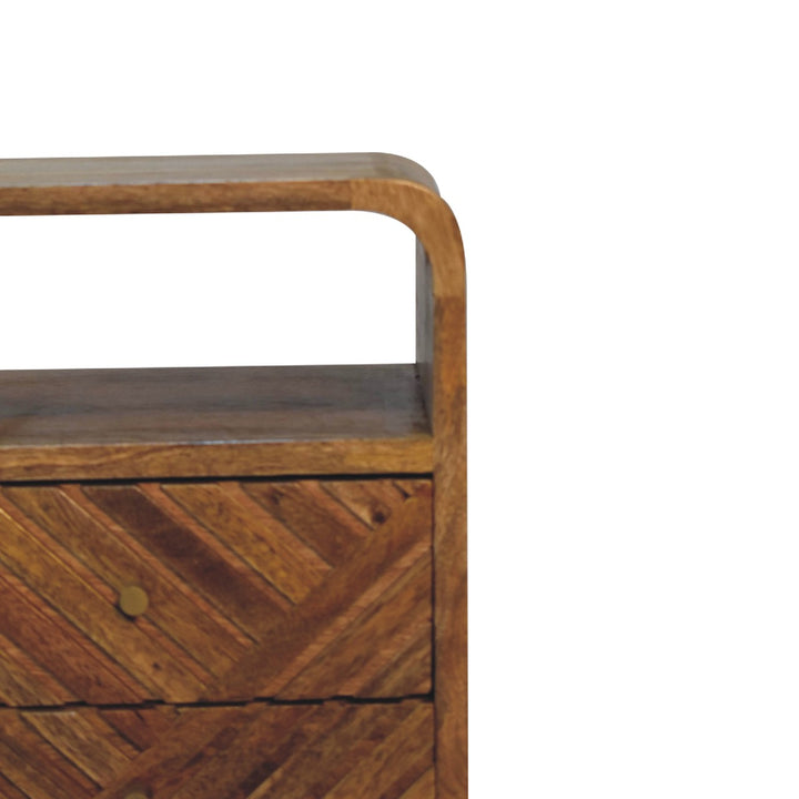 Mini Lille Curved Bedside-Smiddy Furniture