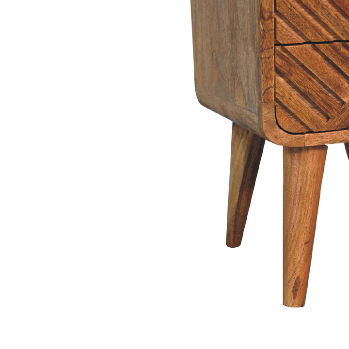 Mini Lille Curved Bedside-Smiddy Furniture