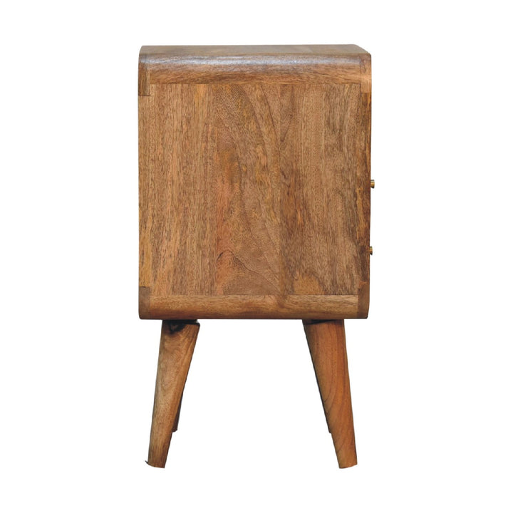 Mini Lille Curved Bedside-Smiddy Furniture